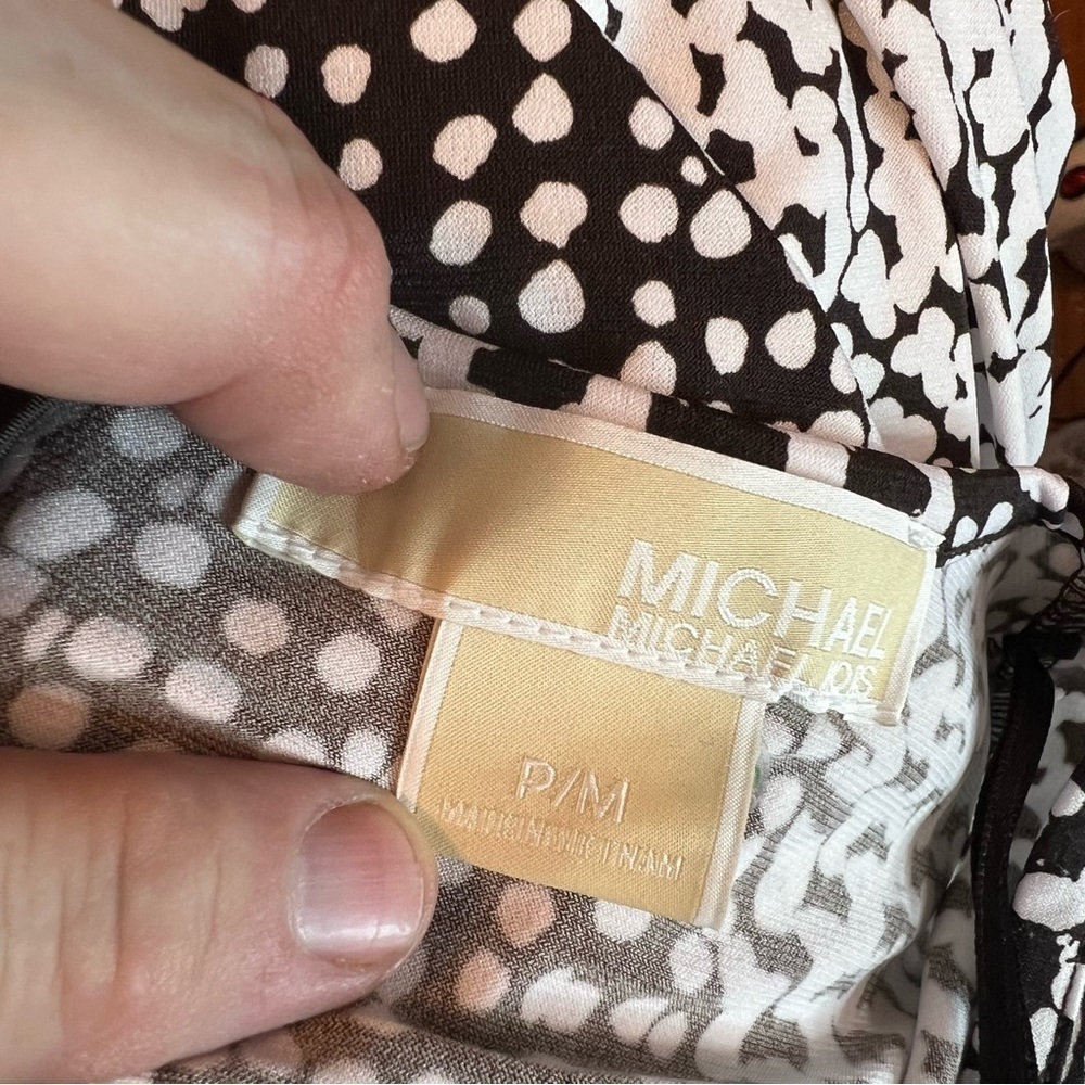 Michael Kors Kobe Jersey Coco/White Dress - Picture 5 of 7